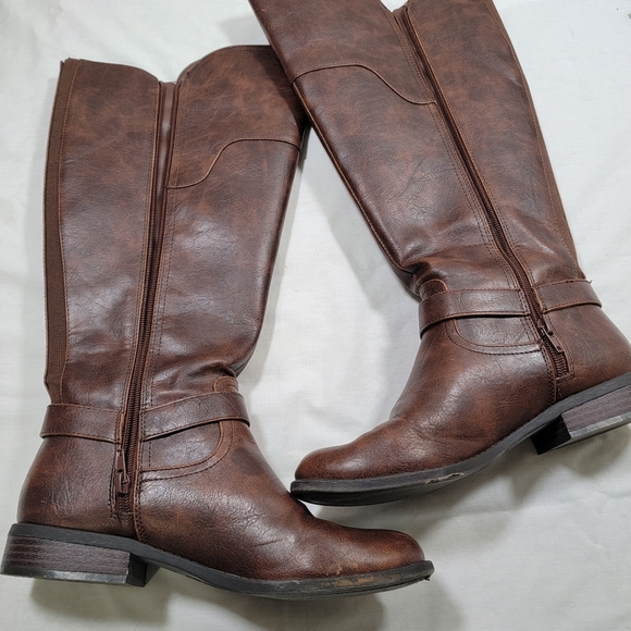 G by Guess Womens Harson Faux Leather Over-The-Knee Boots Brown Size 9 medium - Picture 3 of 14